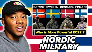 AMERICAN REACTS To Norway vs Sweden vs denmark vs Finland Military Power Comparison|Nordic Countries