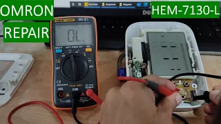 Omron HEM-7130-L Repair Success: Blank Screen, Dashes in Screen. Teardown, Disassembly. SUBTITLES