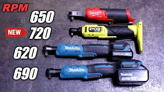 Best High Speed Ratchet? One Dies: Ryobi v Milwaukee v Makita