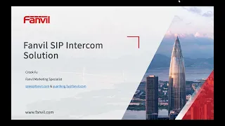 【Middle East】Fanvil SIP Intercom Solution