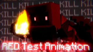 RED Creepypasta Test Animation | Minecraft Animation