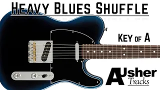 Heavy Blues Shuffle in A | Guitar Backing Track