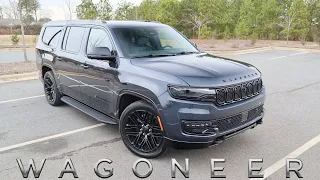 2023 Jeep Wagoneer L Carbide Point Of View Start Up, Walkaround, Test Drive and Review