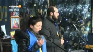 Виступ Руслани на Майдані 21 лютого 2014 року