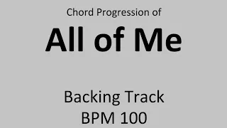 All of me - Backing track - BPM 100