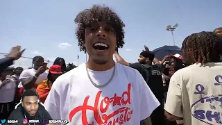 WOAH WOAH WOAH BOSSNI REACTS TO 1ST TO GET KNOCKED OUT IN HOUSTON