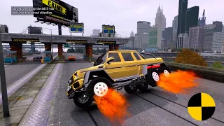 GTA 4 CRASH TESTING REAL CAR 366