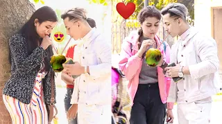 Nariyal Pani Prank On Cute Girls || Gone Romantic || Classy Harsh