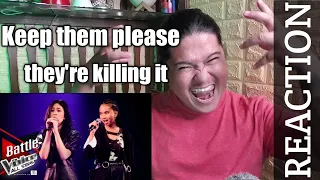 คริสตา VS แพร ชนาภรณ์ - Unstoppable - Battle - The Voice All Stars REACTION || Jethology