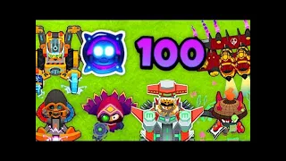 How Far Can ALL MAX Level 100 Paragons Last? (Bloons TD 6)