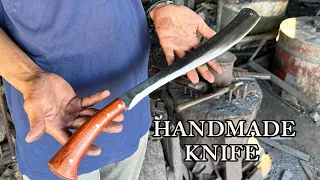 MAKING A KNIFE FROM STEEL IS A COOL WORK OF ART