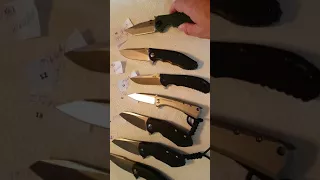 CHINESE KNIFE TABLETOP SALE!!  SORRY ABOUT THE POOR VIDOGRAPHY!