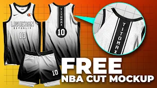 FREE BASKETBALL JERSEY MOCKUP (NBA CUT JERSEY MOCKUP DESIGN)