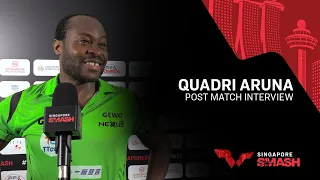 Quadri Aruna R16 Post Match Interview | Singapore Smash 2023