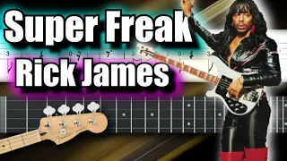 Rick James - Super Freak (Bass TAB)