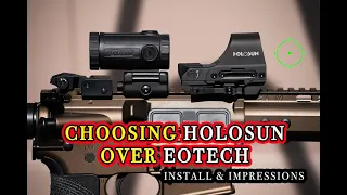 You won't regret choosing HOLOSUN over EOTECH EXPS3 (my reasons!) #optics #he510c #hm3xt