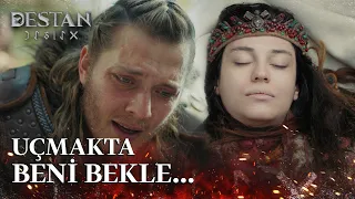 Temur, Tutkun'a kendi saçını bırakarak veda etti... - Destan 19. Bölüm