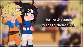 [ Naruto & Sasuke react to themselves ] ft. Narusasu