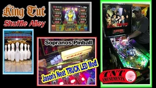 #1227 KING TUT Shuffle Alley-SOPRANOS & BUCK ROGERS Pinball Machines-TNT Amusements