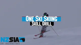 One Ski Skiing - NZSIA Skill Drill