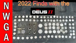 First year with the Deus 2 = 95 silvers! (2022 finds wrap-up)