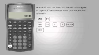 Present value – Texas Instruments BA II PLUS