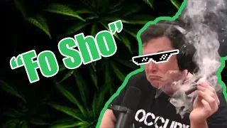 Elon Musk & Joe Rogan smoking weed meme