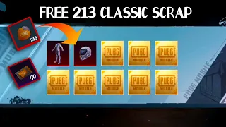 NEW FREE 213 CLASSIC SCRAP COUPONS CREATE OPENING || PUBG Mobile Kr