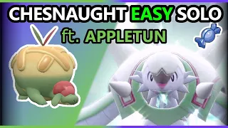 Chesnaught tera raid easy solo with Appletun - Pokémon Scarlet & Violet