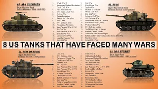 Top 8 US tanks that have seen most combat in history