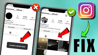instagram couldn't refresh feed | instagram couldn't refresh feed problem solve