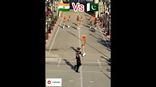 Pak Vs India Parade Ceremony at Attari  - Wagah Border🇮🇳💪🇵🇰#army #shorts