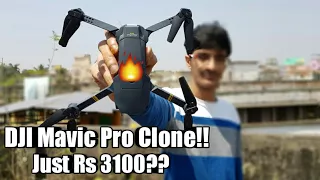 DJI Mavic Pro Clone!! Unboxing Eachine E58 Pocket Drone - Flight Test & Review