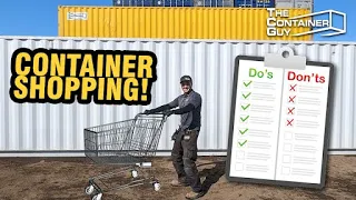 The Ultimate Shipping Container Buying Guide - Avoiding SCAMMERS!