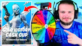 Solo Victory Cash Cup, but a WHEEL picks my DROPS..