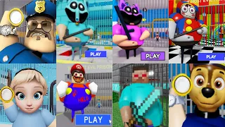 All Games BARRY PRISON RUN 2 Roblox Poppy Playtime Digital Circus Mario Minecraft Paw Patrol Pj Mask