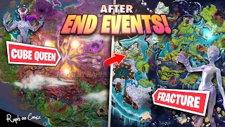 Fortnite Maps after END EVENTS! CUBE QUEEN returns… Blackhole, Flip and Fracture (EVOLUTION)