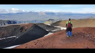 Fimmvorduhals hike trail Iceland 4K