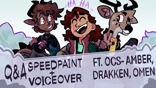 Q&A SPEEDPAINT + VOICEOVER -- OC SPEEDPAINT- AMBER, DRAKKEN, OMEN