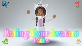 Rating Your Avatars! Part 2! 🌷🌿🐣 | Roblox 2021 | Fufu Unicorn 🦄