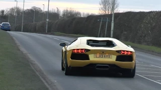 Lamborghini Aventador Hits Rev Limiter on Acceleration!!