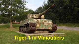 WWII - German Tiger 1 tank exhibited in Vimoutiers, France.