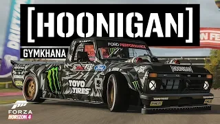 THE HOONITRUCK F150 AND INGAME GYMKHANA RACE - Forza Horizon 4 (Hoonigan Car DLC)