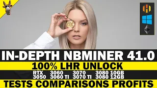 NBMiner 41.0 100% LHR Unlock Tested in HiveOS and Windows 10 RTX 3050 3060 3060 TI 3070 3070 TI 3080