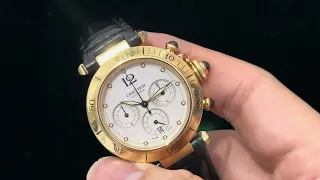 年青時代嘅DREAMS WATCH 不鏽鋼都唔敢諗，而家黃金都只係幾皮嘢 18￼k YG CARTIER PASHA CHRONOGRAPH 38mm