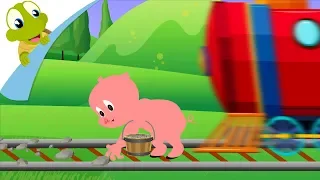 Piggy on the Railway Line | Kids Fun Song and Nursery Rhyme