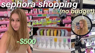 $500 SEPHORA SHOP WITH ME | sephora haul, no budget