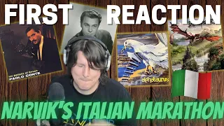 ITALIAN MARATHON FIRST REACTION to Paolo Conte/Alpatarus/Rhapsody/Dio | VIVA ITALIA!!!!