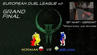 Quake2 |  EDL#17 Grand Final -  norman vs IsBjorn - 1st map q2rdm7