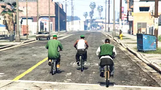 San Andreas Easter Egg GTA V - CJ, Ryder & Sweet - Hood Safari